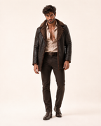 Eclipse Shearling Brown Leather Jacket