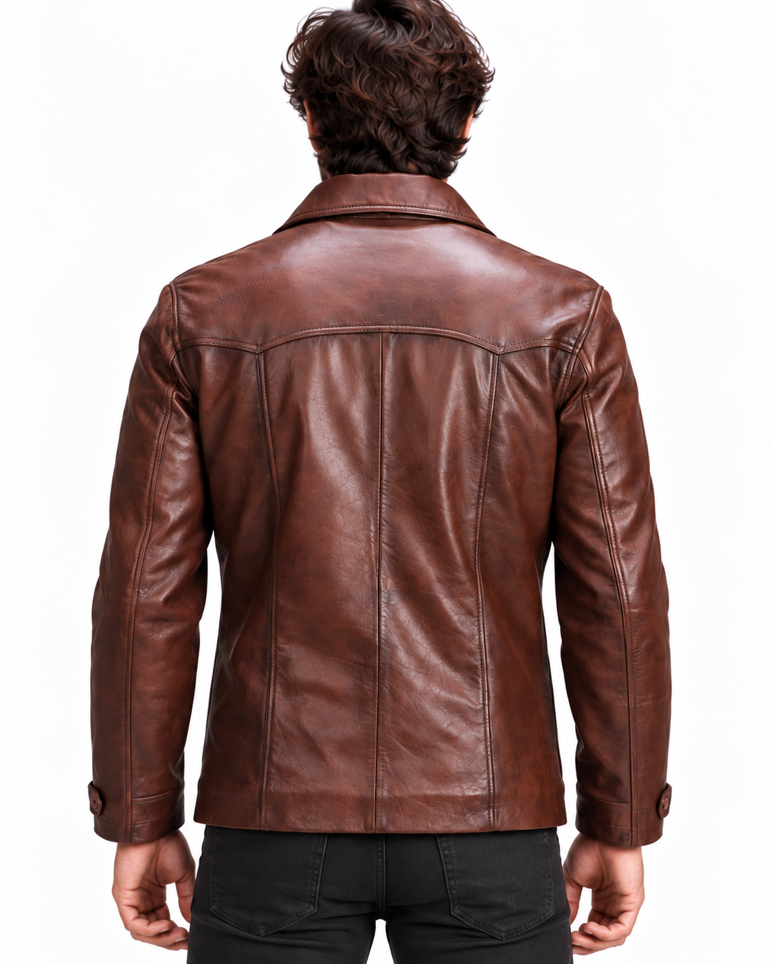 Roadsmith Brown Leather Bomber Jacket