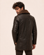 Eclipse Shearling Brown Leather Jacket