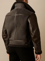 Ironclad Aviator Olive Green Leather Bomber Jacket