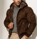 Alpine Nomad Brown Suede Leather Jacket