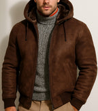 Alpine Nomad Brown Suede Leather Jacket