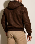 Alpine Nomad Brown Suede Leather Jacket