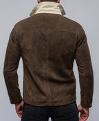 SableMark Vintage Brown Suede Leather Jacket