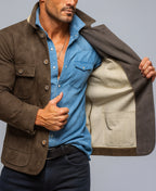 SableMark Vintage Brown Suede Leather Jacket