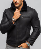 Midnight Apex Black Leather Jacket