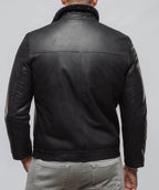 Midnight Apex Black Leather Jacket