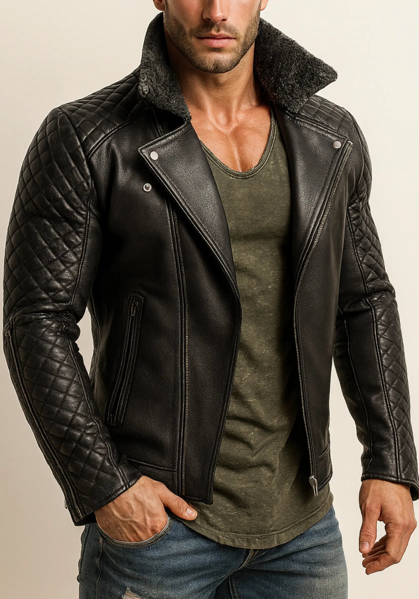 Onyx Dominion Black Leather Jacket