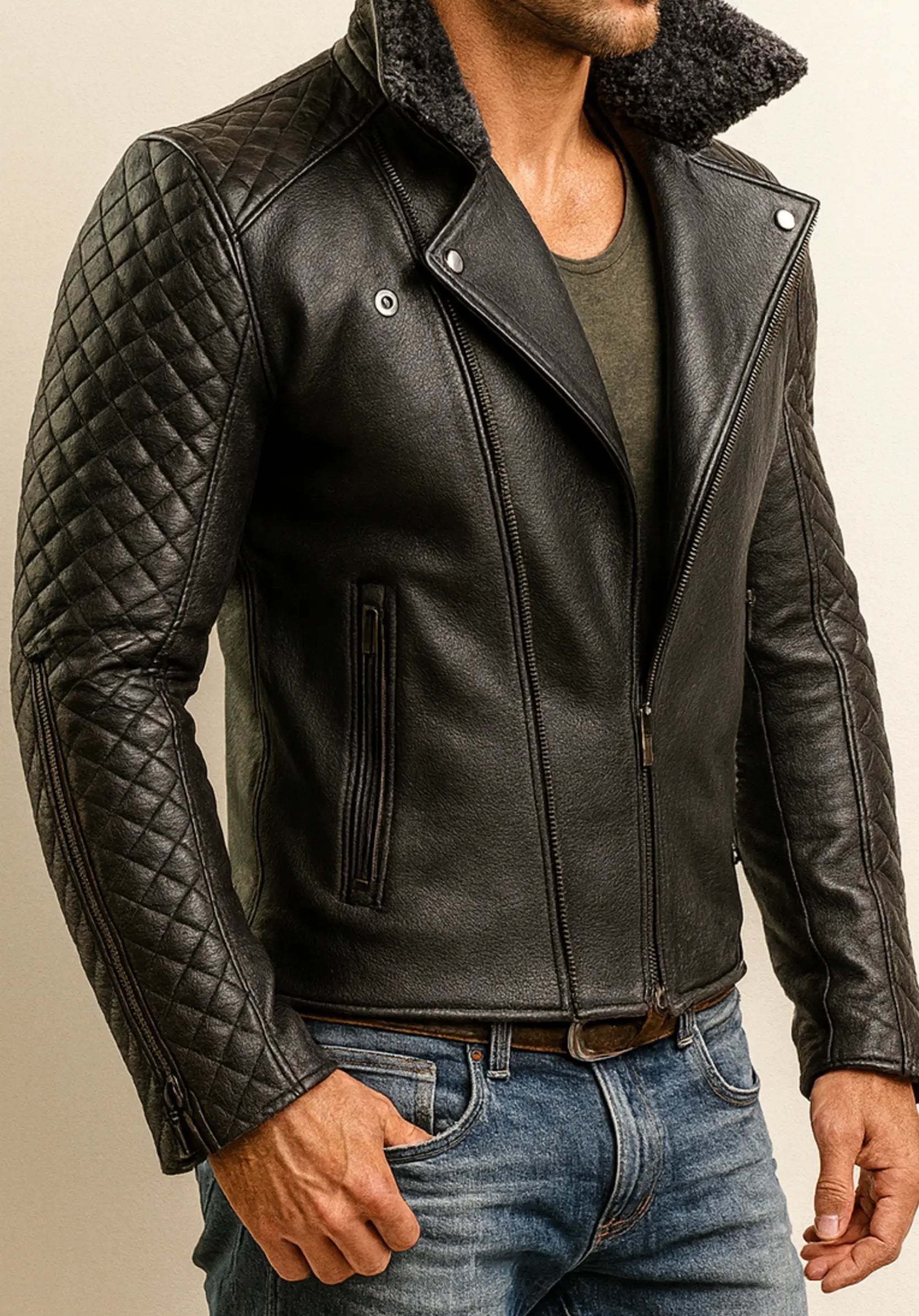 Onyx Dominion Black Leather Jacket