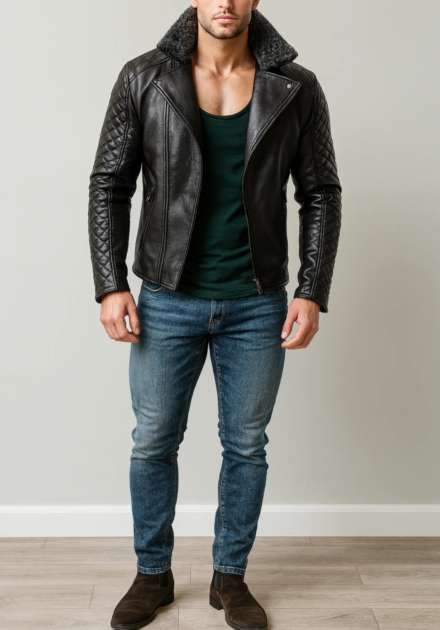 Onyx Dominion Black Leather Jacket