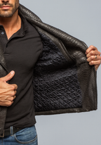 Noir Venom Black Leather Biker Jacket