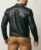 Midnight Strider Black Leather Jacket