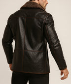 Eclipse Shearling Brown leather Jacket