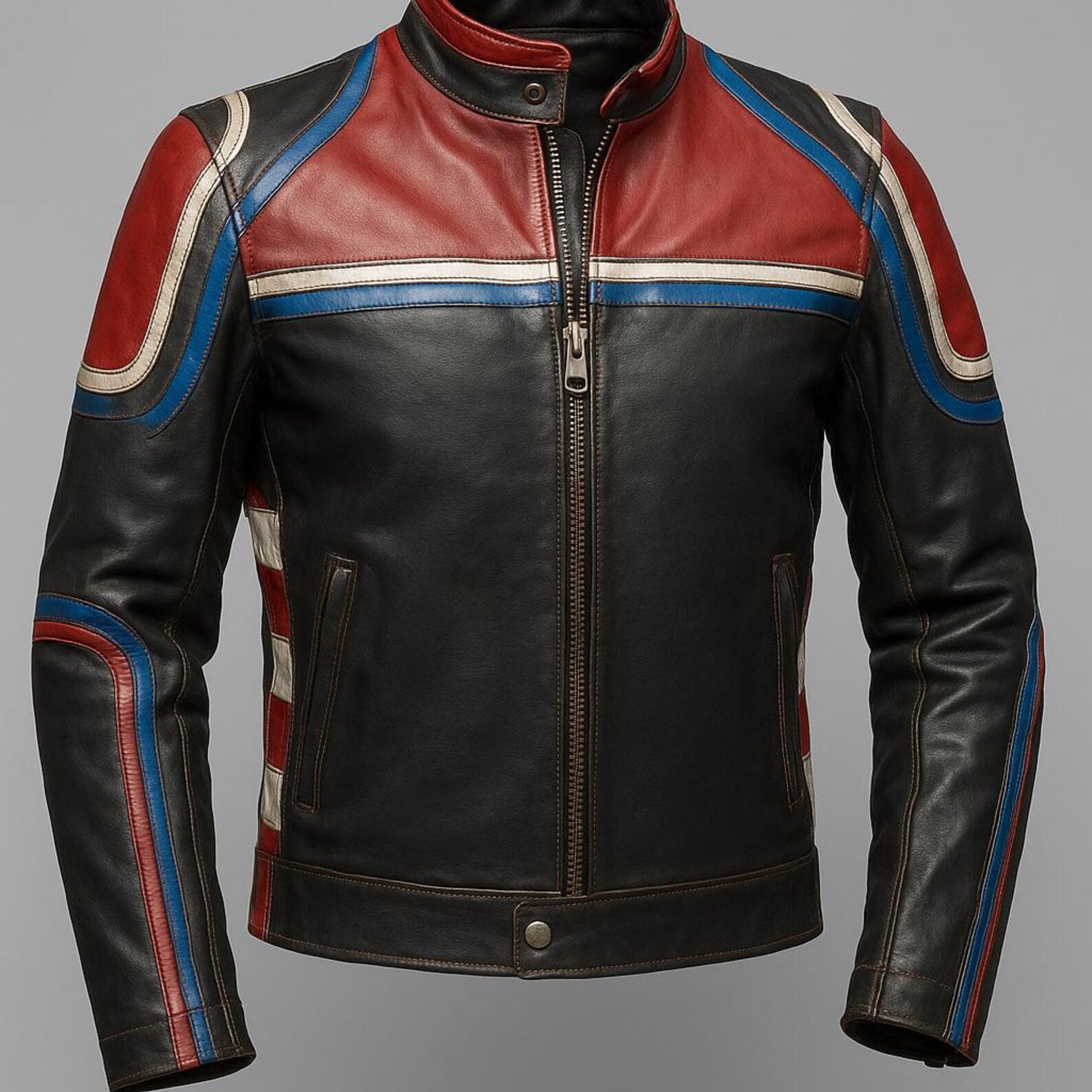 Redline Legacy Moto Leather Jacket: Sheep Leather Biker Style