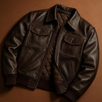 Men's B3 Sheepskin Bomber Jacket - Genuine Leather Aviator Flight Coat