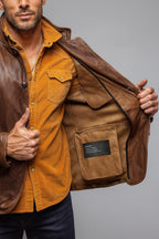 Men's Brown Sheep Leather Blazer: Vintage Slim Fit Jacket