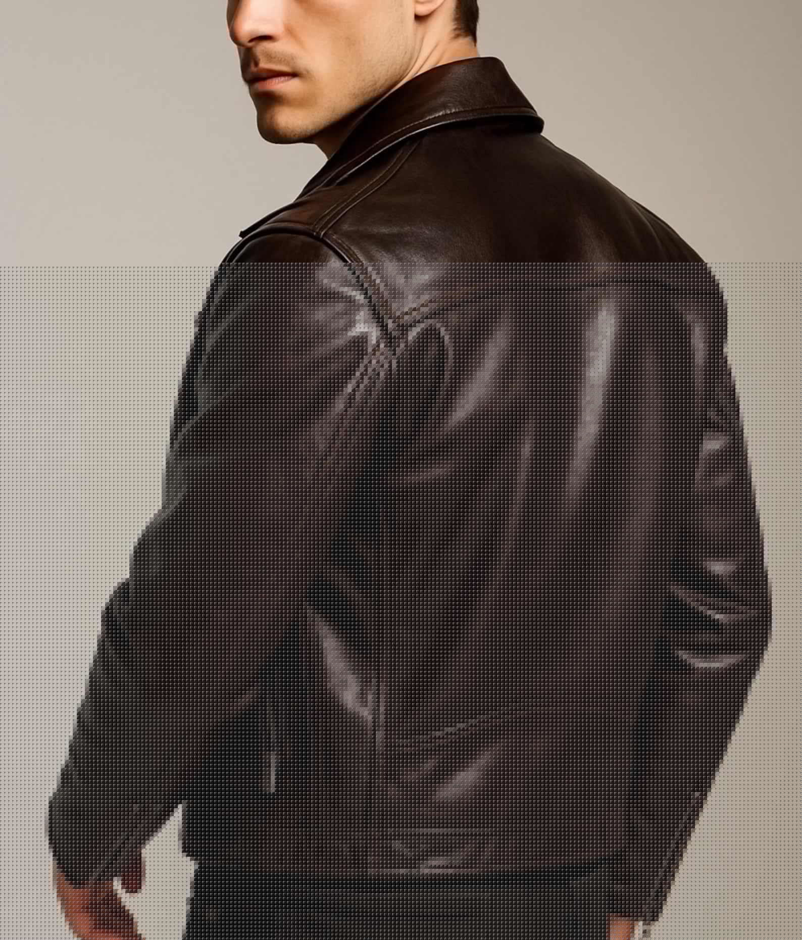 Dark Brown Sheep Leather Biker Jacket for Men-DAARAN Oxenfall Jacket
