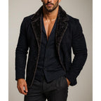 Men's Vintage Brown Sheep Leather Jacket | Western Cowboy Moto Style - Ironwood Rider (Copy)