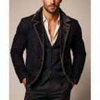 Men's Vintage Brown Sheep Leather Jacket | Western Cowboy Moto Style - Ironwood Rider (Copy)