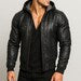 Men's Genuine Leather Hoodie Jacket| ShadowForge V1 by Dapran | Real Sheep Leather