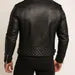 Venomshade Sheep Leather Jacket for Men | Black Slim Fit Biker Coat | Designer Moto Outerwear
