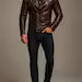Vintage Cognac Sheep Leather Moto Jacket – Slim Fit, Handcrafted