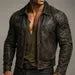 Dark Brown Distressed Sheep Leather Jacket Darkstone Leather Jacket
