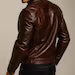 Vintage Cognac Sheep Leather Moto Jacket – Slim Fit, Handcrafted